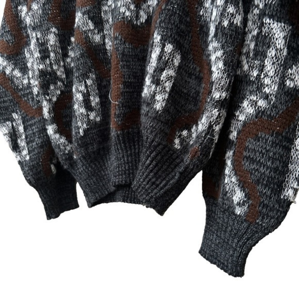 Jonathan Bryan by Jack Fraser Grandpa Sweater L  Abstract Pattern 90s CA07097 - Picture 5 of 13